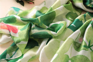 2018 all'ingrosso vendita calda da donna sciarpa di <span class=keywords><strong>seta</strong></span> di alta qualità Oversize lungo di lusso <span class=keywords><strong>verde</strong></span> foglia <span class=keywords><strong>Foulard</strong></span> di <span class=keywords><strong>seta</strong></span> <span class=keywords><strong>Foulard</strong></span> - Product Image 4