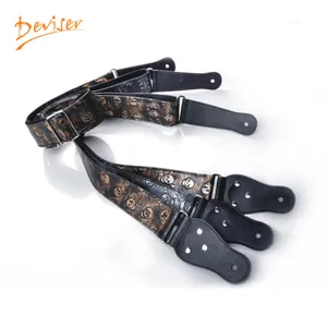 Factory custom handmade cool leather guitar straps