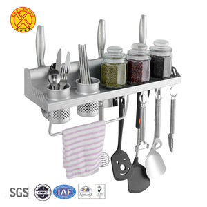 Estante de cocina de aluminio de almacenamiento montado en la pared personalizado de alta calidad - Product Image 1