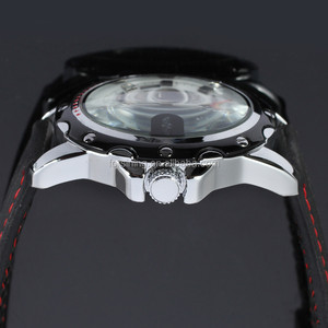 Nouveau gagnant noir Silicone bracelet automatique mécanique squelette montre pour hommes mode montres Reloj Hombre Horloge - Product Image 3