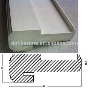 Alta densidad de la alta nail sosteniendo solid wpc / pvc / vinilo jamba de la puerta y el marco - Product Image 6