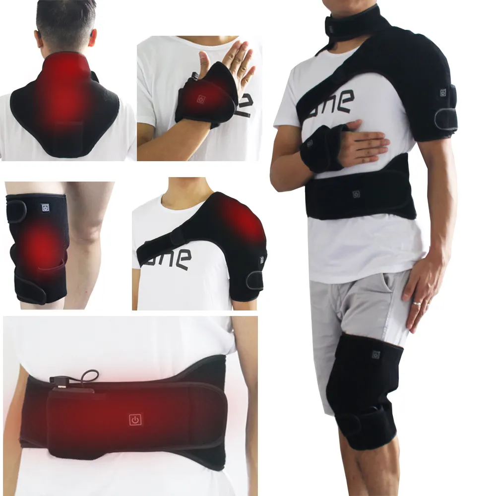 Almohadilla de terapia de calor para el dolor de espalda con infrarrojo lejano eléctrico USB, Rehabilitación física para el cuello, alivio del dolor, fisioterapia, producto para el cuidado de la salud