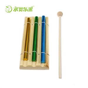 Venta al por mayor delicado campanas Orff golpea 3-tono campanas de viento Elm sólido pedestal de tubo de aluminio de Seiko la producción de juguetes de <span class=keywords><strong>los</strong></span> niños - Product Image 3