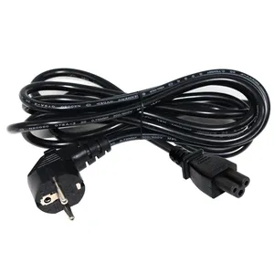 0.6M Schuko Extension Power Cord H05vv-F 220V Ved IEC C5 H05vv F 3G1.5Mm2 Cable Eu