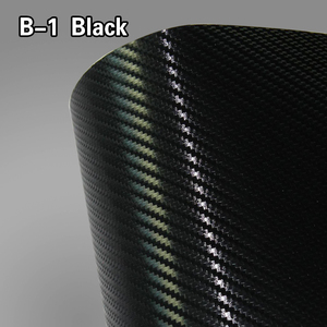 1,52x30m del cuerpo del coche de PVC de 3D de fibra de carbono de abrigo negro vinilo de la película de rols etiqueta engomada - Product Image 3