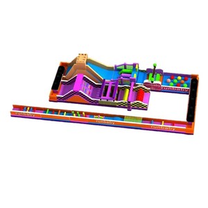 Campo de obstáculos inflable comercial para Parque de Atracciones 5K para niños y adultos, juego deportivo inflable, túnel de obstáculos, obstáculo hinchable - Product Image 2