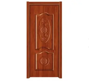 Molded Panel Bedroom Wooden Single Door Design for Hotel