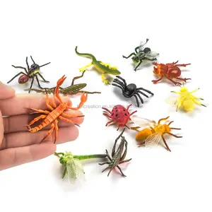 곤충 장난감 모듬 미니 곤충 버그 피규어, 2 "플라스틱 시뮬레이션 곤충 장난감 키즈