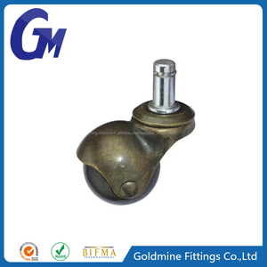 Bk40 40 mm bronce pp caster wheel muebles antiguos - Product Image 1