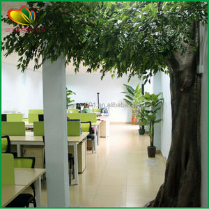 Barato decorativo interior al por mayor árbol de higuera artificial planta bonsai Ficus benjamina árbol en Guangzhou - Product Image 1