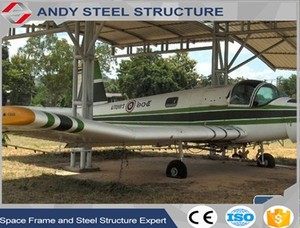 Chine Usine <span class=keywords><strong>de</strong></span> structure en acier La Chine fabrique un <span class=keywords><strong>hangar</strong></span> à avions à structure en acier avec une forte résistance sismique et au vent avec une toiture à ossature en acier <span class=keywords><strong>de</strong></span> bon service - Product Image 2
