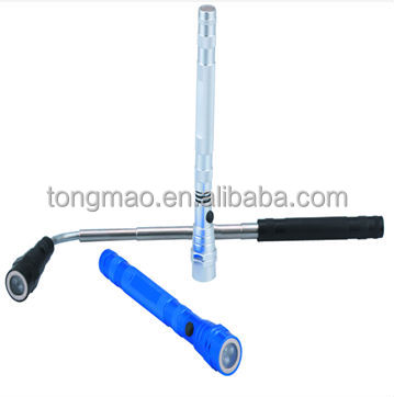 Телескопический магнитный светодиодный фонарик с гибкой головкой