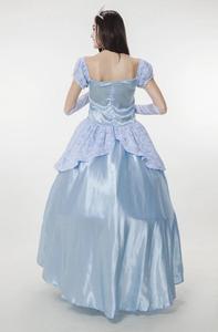 Movie <strong>Sissi</strong> Princess <strong>Dress</strong> Cosplay Costume Lace Halter Maxi Elegant Pattern <strong>Dress</strong> for Women Carnival/Show/Party Blue <strong>Dress</strong> E8900 - Product Image 5