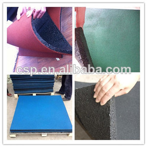 500mmx500mm baldosas de goma para jardín de infantes - Product Image 1