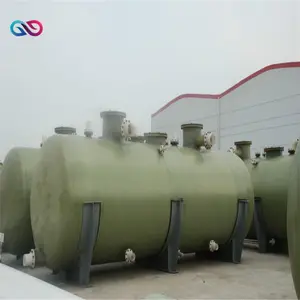 FRP Horizontal Storage Tank for HCL and Chemicals