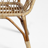 Chaise en rotin naturel de conception de loisirs moderne de haute qualité pour meubles de salon extérieur directement du fabricant d'Indonésie