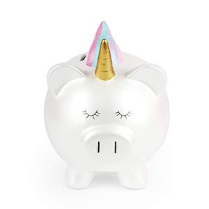 <span class=keywords><strong>Tirelire</strong></span> en céramique blanche en forme de <span class=keywords><strong>licorne</strong></span> arc-en-ciel Starpoint mignonne - Product Image 2