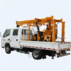 Буровая установка HW для бурения скважин на грузовике, цена/200 м глубокая гидравлическая буровая установка для бурения скважин