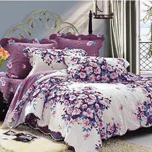 wholesale cheap custom flower 100% polyester twill fabric printed bed sheet microfiber fabric