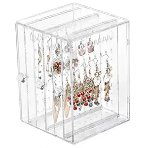 Acrylic Jewelry Display Case For Earrings Holders