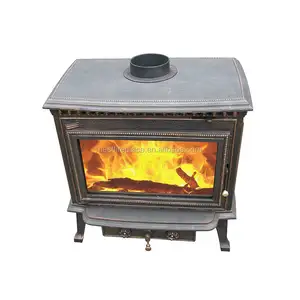 Antique Old Brass Wood Burning Stove