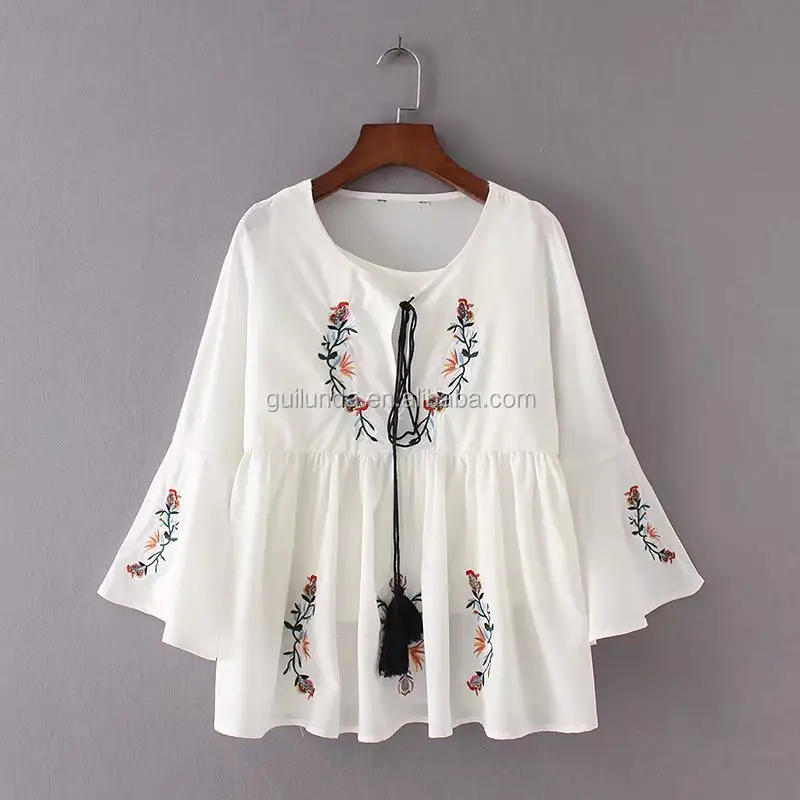 New model fashion korean style lady chiffon blouse