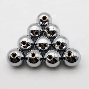 Bola de acero inoxidable con agujero roscado, 3mm, 6mm, 8mm, 9mm, 10mm, 26mm, 30mm, tornillo m3