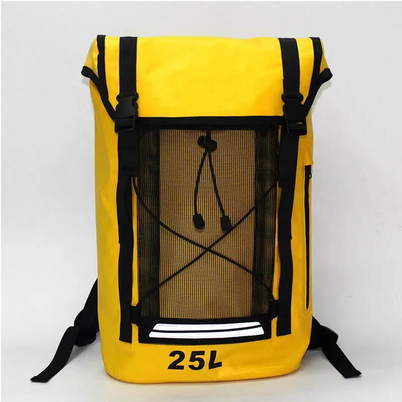 الجملة 25L الرجال PVC حقيبة ظهر مقاومة للبلل حقيبة للرياضة السباحة المياه برهان المحيط المشي لمسافات طويلة على ظهره حقيبة حزمة