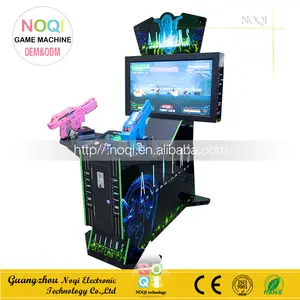 NQS-B02 venda direta da fábrica centro de jogo simulador moeda operou a máquina de jogo de tiro dentro de casa para 2 jogadores