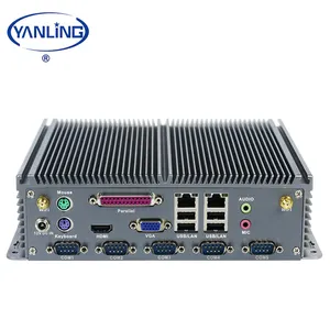 Endüstriyel bilgisayar intel J1900 quad core çift lan gömülü linux x86 kurulu mini iş istasyonu pc seri paralel port