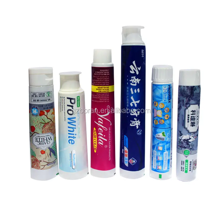 Tubo de pasta de dentes laminado abl, multi tamanhos, cuidados pessoal, tubo vazio, de plástico, embalagem para tubo de pasta de dente