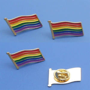 Arc-en-ciel drapeau épinglette insigne fierté LGBT <span class=keywords><strong>lesbienne</strong></span> Gay diversité symbole signe broche - Product Image 2