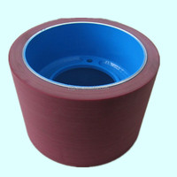 Rouleau en caoutchouc rouge EPDM 6 ", Rouleau en caoutchouc vulcanisé, Rouleau en caoutchouc pour décortiqueuse de riz