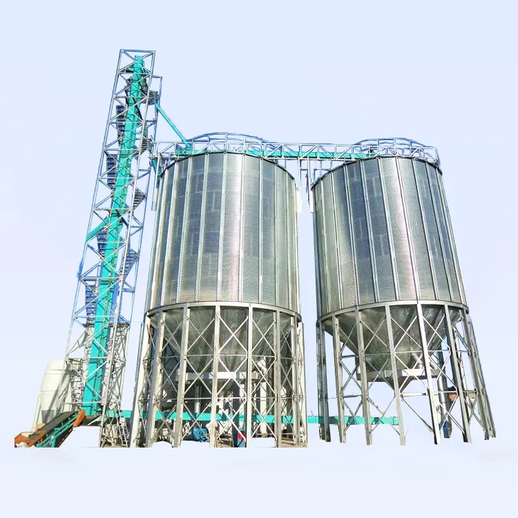 Comercio garantía de 500 / 1000 / 10000 Ton Vertical de almacenamiento de cereales de acero silo de granos de los precios de los