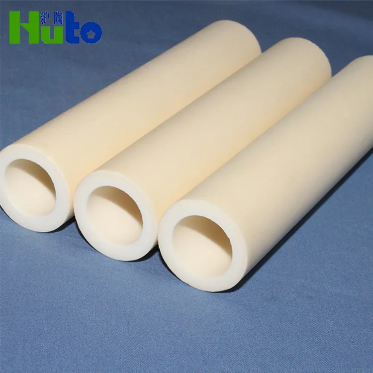Tubo in ceramica con protezione refrattaria pressata a caldo con boccola in ceramica tubo mgo