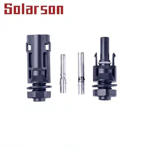 Conector solar pv 1500v dc, conector macho e fêmea