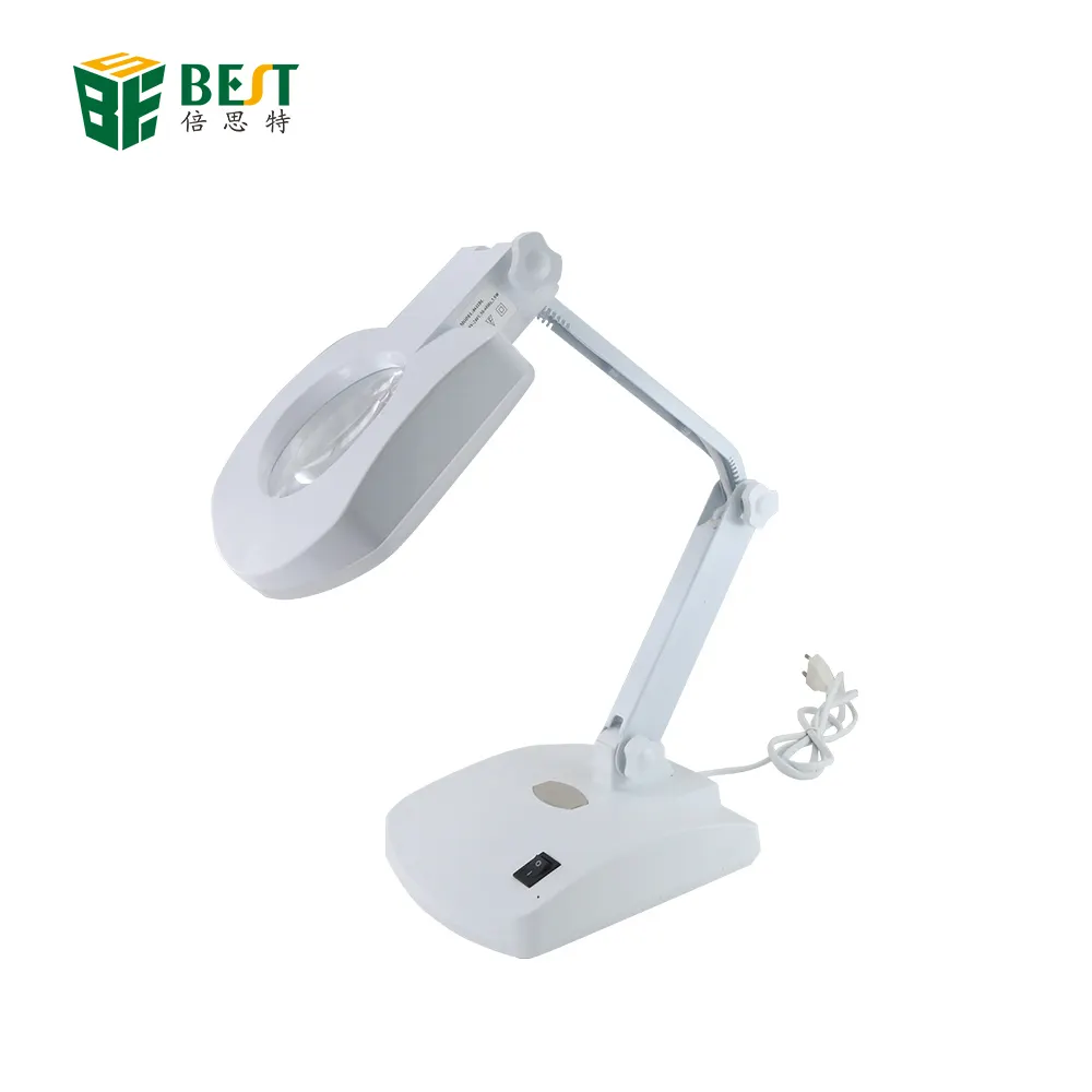 BST-8611BL Exporter Clamp 8X Reading Mag Light LED Magnifying Lamp