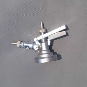 Beer Keg Adapter G Sistema Keg Coupler G604 con Mango negro 304 Cuerpo de acero inoxidable Conector de barril - Product Image 3