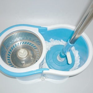 Outils de nettoyage IMAXX ménage multifonctionnel bleu 360 seau de vadrouille avec <span class=keywords><strong>essoreuse</strong></span> en acier inoxydable - Product Image 4