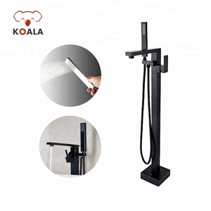 ORB Misturador Do Chuveiro Banheira Autônoma Tub Filler Torneira de bronze Preto