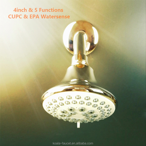 Cleqcupc — pomme de douche à 5 fonctions, <span class=keywords><strong>thérapie</strong></span> au plafond à faible débit, Massage de l'eau, SPA, pomme de douche chromée, accessoires de robinetterie de salle de bains - Product Image 4