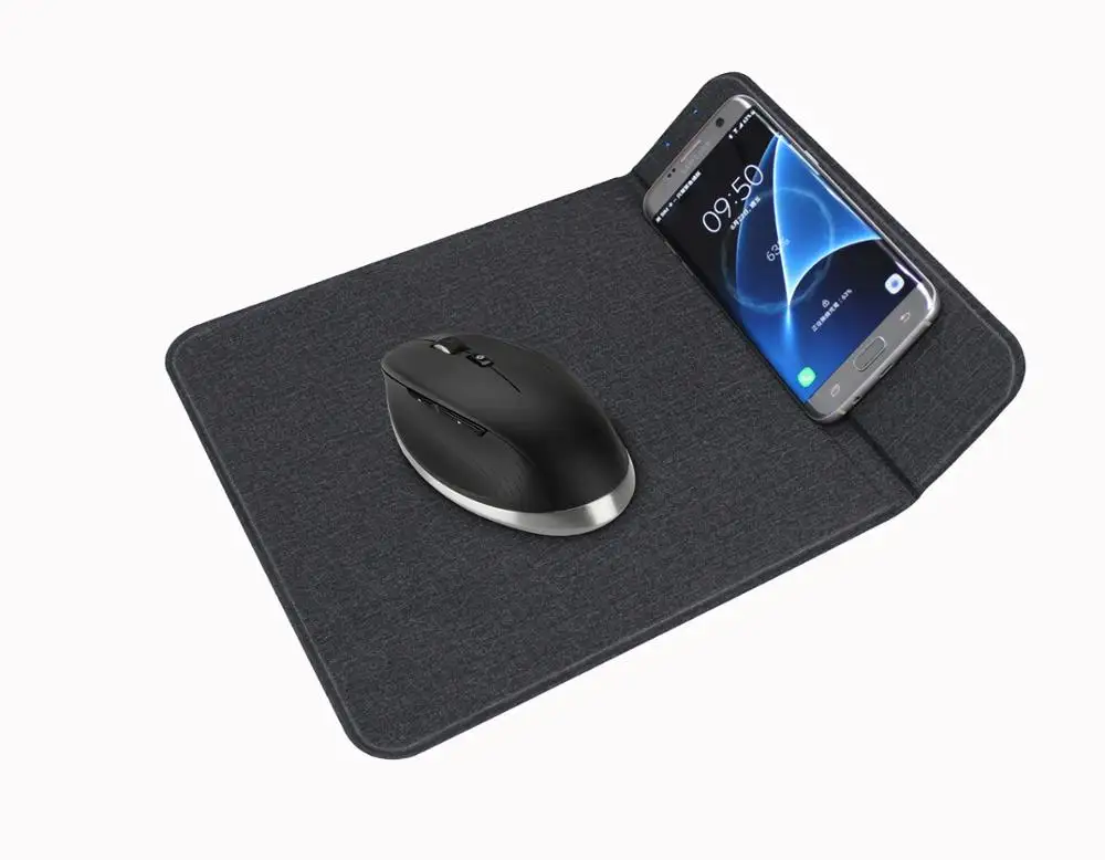 Yeni ürünler 2 in 1 kablosuz şarj pad kablosuz şarj mouse pad