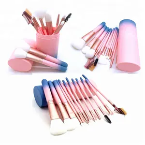 12pcs maquillaje cepillo conjunto Gardiant color aceptar logotipo personalizado pinceles de maquillaje belleza cosmético personalizado herramientas de maquillaje