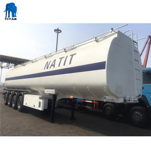 Camion-citerne à carburant de transport à quatre essieux de 54 000 <span class=keywords><strong>L</strong></span> et semi-remorque citerne à essence, citerne à pétrole brut de 54 m3 - Product Image 1