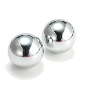 2X chino <span class=keywords><strong>Baoding</strong></span> bolas ejercicio y Handbol salud ejercicio estrés la terapia de relajación cromo Bola de masaje de mano - Product Image 4