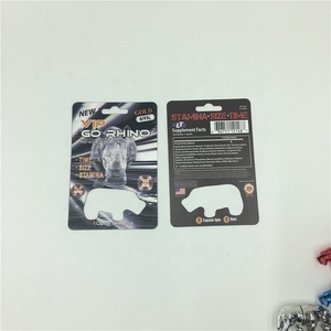 3D-Effekt Pille Medizin für Männer Verpackungs karte Rhino Black Panther Blister Verpackung Display Box - Product Image 4
