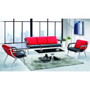 2023 Günstige Büro Wartezimmer Sofa Ecke PU Sofa Modernes Set Büromöbel Chrom Bein - Product Image 2