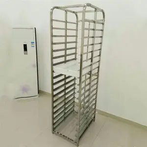 Hot Sale Commercial Stainless Steel Double Line Tray Trolley/kitchen Rack/baker Trolley Rack Commercial Kitchen Food Trolley
