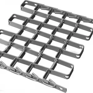 304 material Stainless Steel Metal Flat Mesh Conveyor Belt for Washing and Dryer