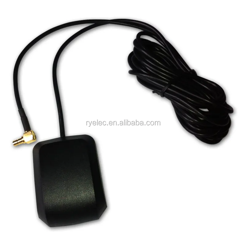 IP67 alto ganho LNA gps rastreador de navegação antena 28DBi com right angle SMB jack macho